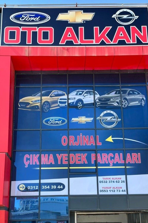 Oto Alkan mağaza cephesi — Ostim OSB Yıldız Sanayi Sitesi, Ankara